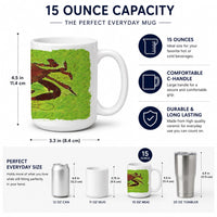 Crab Ceramic Coffee Mug 15 oz Decorative Large C Handle Mug Cup for Tea, Cocoa Hot Chocolate