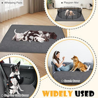 1 Pack Extra Large Washable Pee Pads for Dogs 72"x72" Reusable Dog Mat for Floor Non-Slip Waterproof Pee Pads for Dogs Fast Absorbent Pet Whelping Pads Puppy Playpen Mat for Incontinence, Housebreak