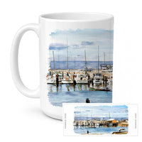 The Pass Bait Shop Ceramic Coffee Mug 15 oz Decorative Large C Handle Mug Cup for Tea, Cocoa Hot Chocolate