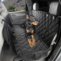 4Knines Heavy-Duty Rear Seat Cover for Dogs - Regular / Black