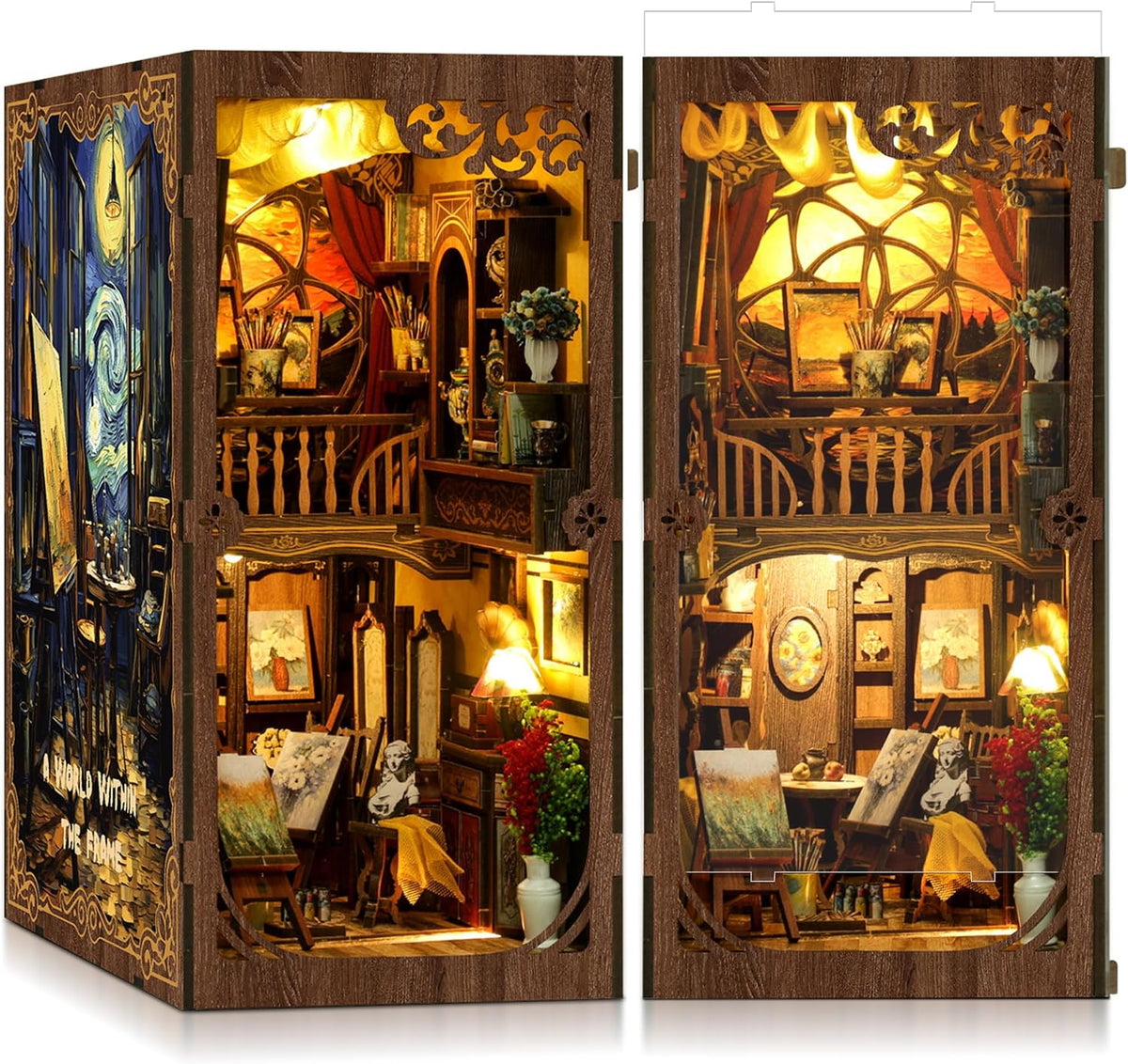 CRIOLPO DIY Miniature Dollhouse - The World in the Frame