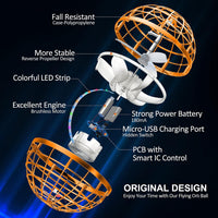 AMERFIST Flying Orb Ball Toy - Orange - image 2