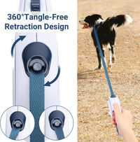 Segarty 26ft Dog Leash Retractable - Blue White / 16ft(up to 44 lbs) - image 4