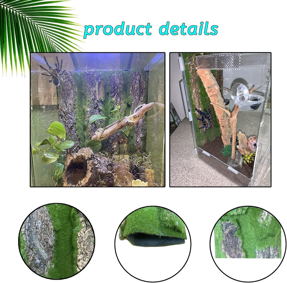 Reptile Terrarium Cork Background - [3 PCS] - image 2
