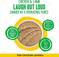 Weruva B.F.F. Play - Best Feline Friend Paté Lovers, Aw Yeah!, Chicken & Lamb Laugh Out Loud with Chicken & Lamb, 5.5oz Can (Pack of 8)
