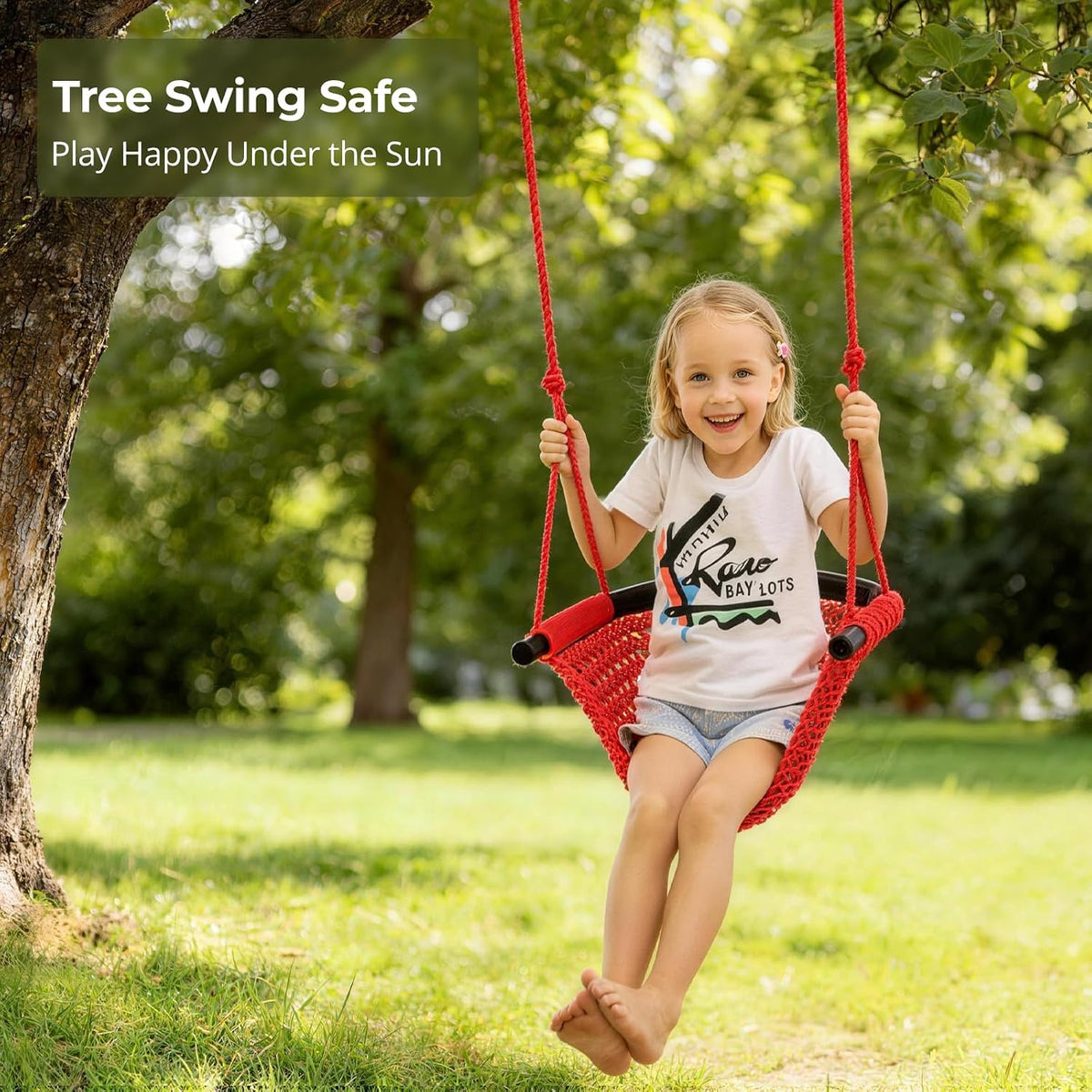 JKsmart Kids Net Swing Seat - Red / 1 Pack - image 2