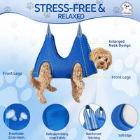 Ateson Pet Grooming Hammock - XXXL for Large Giant Dogs 110-150LB / Blue - image 2