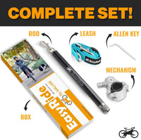 V2.0-180° Rotating Dog Bike Leash - Cyan - image 3
