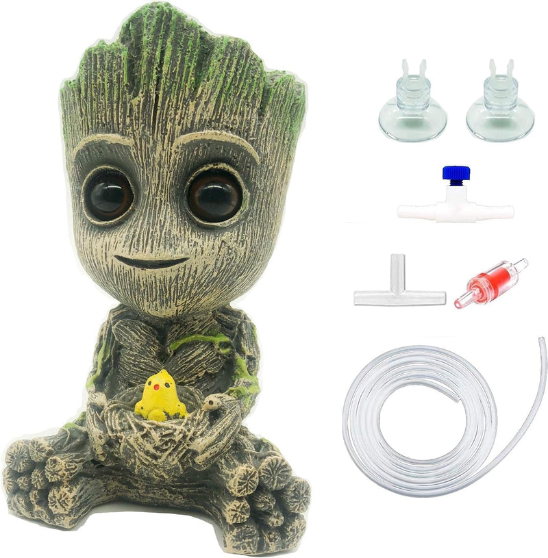 AnxunJim Aquarium Groot Air Bubbler Decorations Fish Tank Air Stone