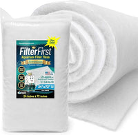 Aquatic Experts Aquarium Filter Floss for Fish Tank Filters - FilterFirst Aquarium Filter Pad - Media Roll for Crystal Clear Water, 3/4" - 1" Thick (24 Inch Wide, 72 Inch Long)