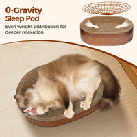 ComSaf Cat Scratcher Bed 17 x 13 in - Wood Grain B - image 2