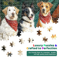 EIYRURU 300 piece jigsaw puzzle of a cottage garden with swans and bridge - view 9