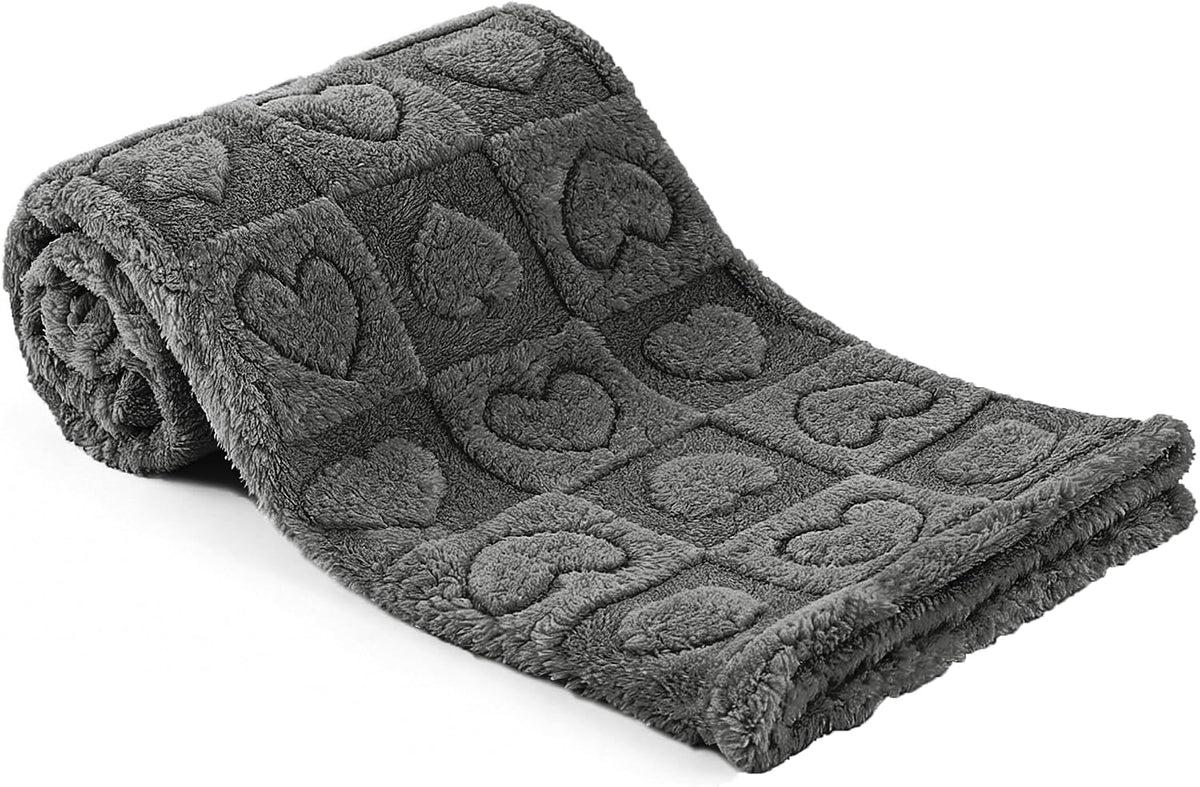 Pet Blanket for Dogs Cats - Grey / 25x35"