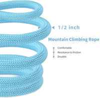 Mile High Life Dog Leash, with Padded Handle - Sky Blue / 6 Feet - image 4