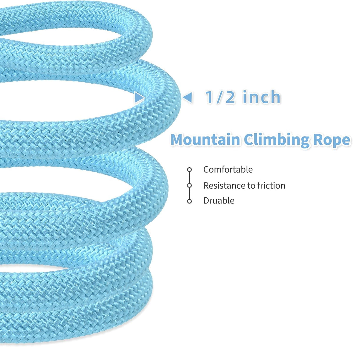 Mile High Life Dog Leash, with Padded Handle - Sky Blue / 6 Feet - image 4