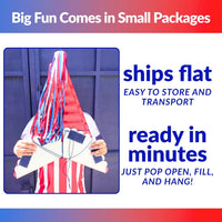 Mexican Piñata, Christmas Pinata - Red, White, Blue 52" - image 4