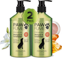 PAWFUME Deshedding Dog Shampoo and Conditioner, Show Dog - Shampoo & Conditioner Show Dog / Pack of 2