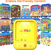 Qiaojoy Kids Learning Tablet Educational Learning Pad for Toddlers 2-5 – Fun for Kids & Family - Yellow - image 3