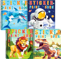 Homicozy 3Pcs Paint by Number Sticker Books for Kids 4-8 - Style2-4pcs