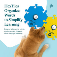 Talking Buttons for Dogs & Cats - 2 Buttons + 2 HexTiles (Bold) - image 3