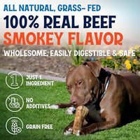 Beef Marrow Bones for Dogs, 3" Bone, Long Lasting Stuffed Treats, Tasty and Healthy Snack for Small and Medium Sized Pets, (12 Pack)