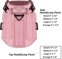 Tactical Dog Harness for Large Dogs, Reflective No Pull Dog Vest - Small (Pack of 1) / Pink - image 2