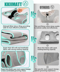 Dog Grooming Hammock Harness, Small Dog Groming Sling - XS (14 LB Max) Silver Grey 4.5-10in - image 4