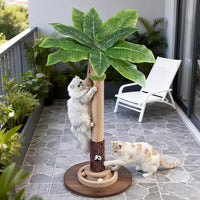 Tall Cat Scratching Post, Cat Toys - Brown