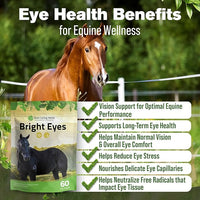 Silver Lining Herbs Bright Eyes Vitamins - Horses Eye Supplements to Support Capillary Health, Great Vision, & Overall Eye Health - Plant-Based Herbal Horse Supplements - 1 lb 60-Day Supply