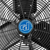 Continental Dynamics CD Premium 30" Oscillating Wall Mount Fan, TEFC Motor, 11,500 CFM, 1/2 HP