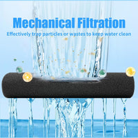 AQUANEAT 2 Pack Aquarium Bio Sponge Filter Media Pad Cut-to-Size Open - 9" x 9" x 0.5" - image 3