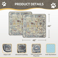 Washable Pee Pad for Dogs - Vintage / 48" x 48" (2 Pack) - image 2