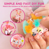 Klever Kits DIY plush keychain craft kit with kitty, puppy and rabbit models - view 4