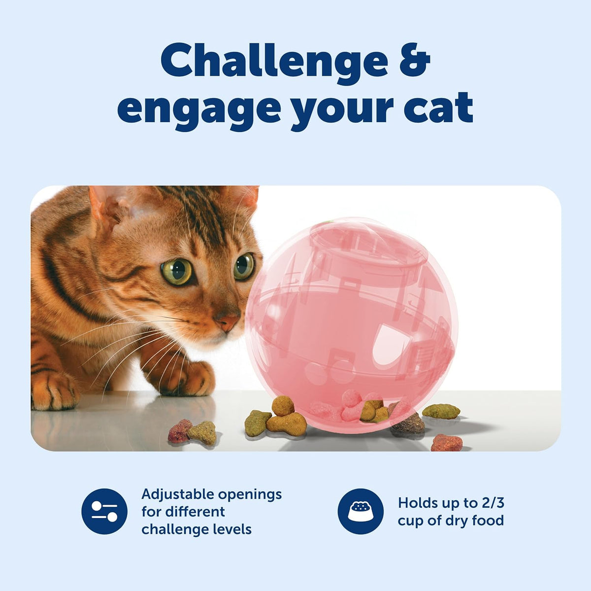 PetSafe Slimcat Feeder Ball Cat Toy - Pink / 1 Count (Pack of 1) - image 4