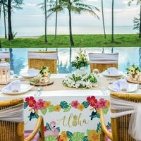 Fall Thanksgiving decorations, Disposable Tablecloth - Tropical Luau - image 4