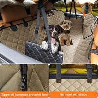 URPOWER Dog Car Seat Cover for Back Seat - Light Brown / Standard - 54" Length - image 2