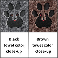 Dogvingpk Dog Towels for Drying Dogs 2 Pack - Black and Brown / XL-55" * 36" - image 4