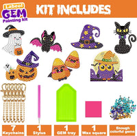 Labeol Diamond Art Kits for kids 5D Diamond Creat Your Own GEM - halloween - image 2