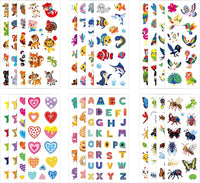 Puffy 3D Sticker for Kid & Toddler 500+ Variety Pack Cute Scrapbook - Animal Style