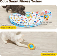 Potaroma Interactive Cat Toys, Fast Moving Ball in Play Mat - image 2