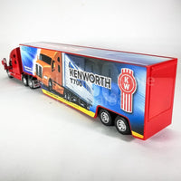 KiNSMART Kenworth T700 Container Truck, 1:68 Scale - Red With Decals - image 3