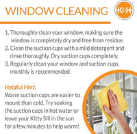 K&H Pet Products EZ Mount Thermo-Kitty Window Bed Extra-Deep Gray 27 X 10 X 11 Inches