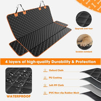 MIXJOY Truck Back Seat Cover for Dogs, Waterproof Pet Seat Covers for Trucks, Dog Cover for Truck Back Seat, Nonslip Pet Bench Seat Cover for Ford F150 F250 F350/Chevrolet Silverado/GMC/Ram