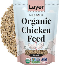 Organic Chicken Feed – Layer Pellet, Non-GMO, USA Grown, 16% Protein, Corn-Free, Soy-Free, Non-Medicated Feed for Chickens, 2 lbs Sample