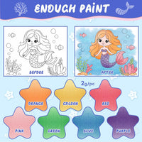 CHICAUP Paint with Water Coloring Books for Kids - Blue - image 3