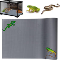 KABASI Reptile Substrate Liner Terrarium Carpet - 17.7x39.4 inch / Grey