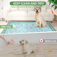 Washable Pee Pad for Dogs, 36"x48" - Green / 18*24 Inch(Pack of 2) - image 4