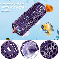 Abizoo Betta Fish Tunnel & Reptile Hide - Purple - image 2