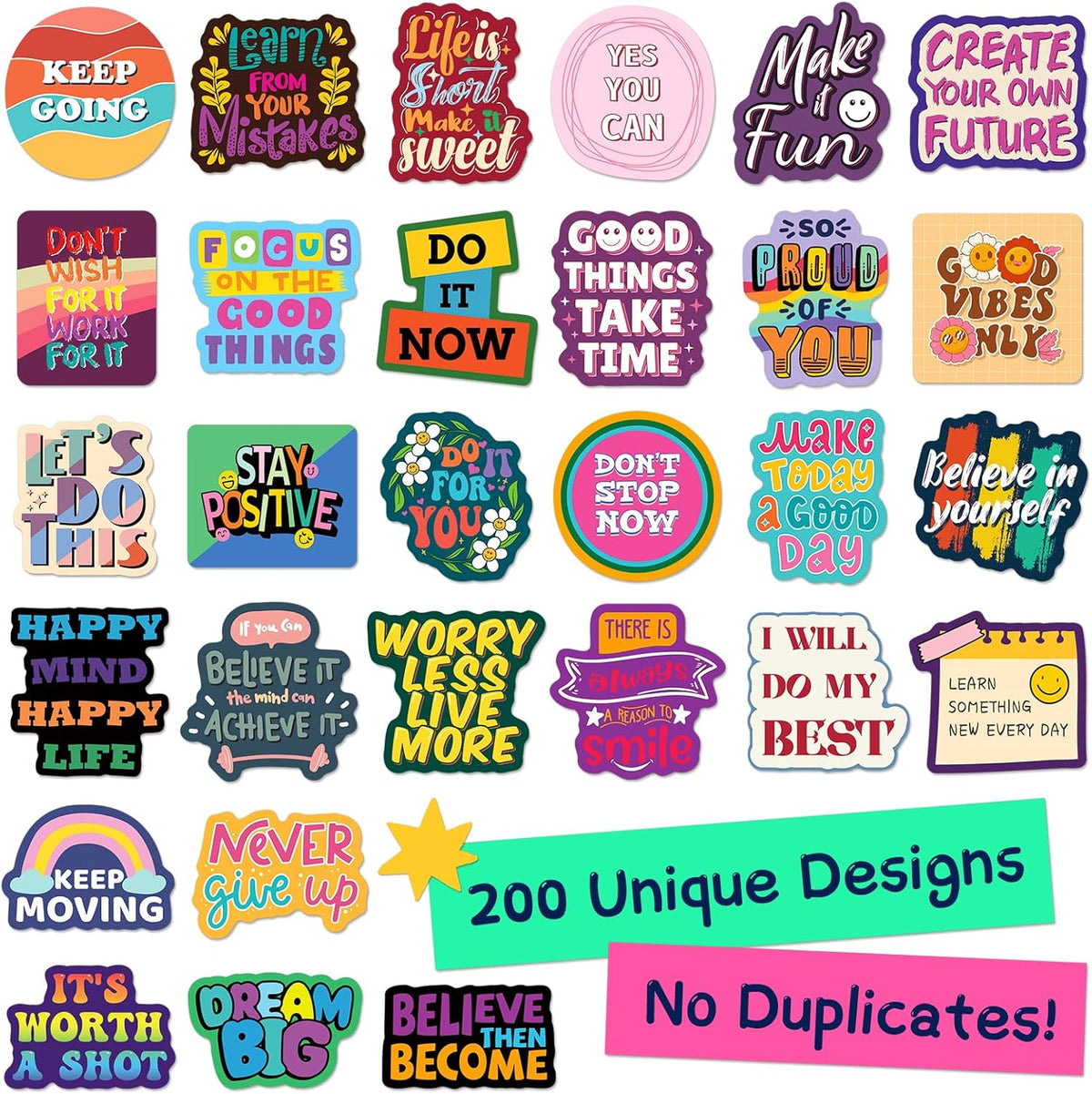200PCS Motivational Stickers - image 2