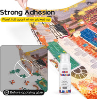 YAKAMOZ Jigsaw Puzzle Glue Clear with Sponge Head & Silicone Brush - 240ml - image 4